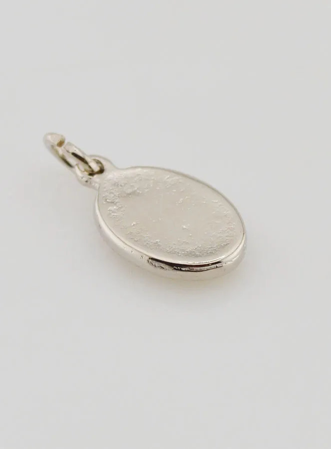 Medaille hl Georg Silberfarben - 15mm (pic 4)