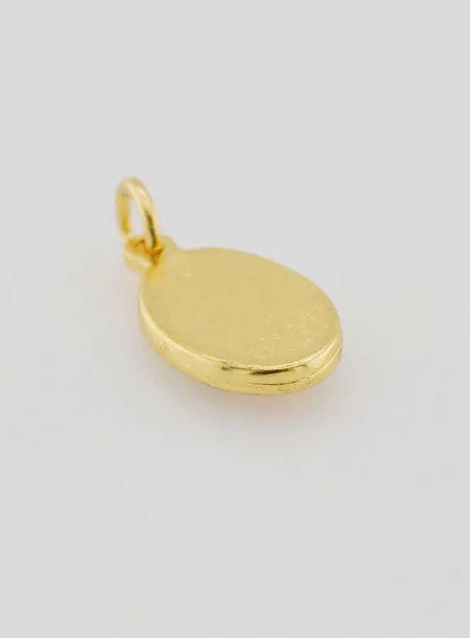 Medaille Herz Marien Goldfarben - 15mm (pic 4)