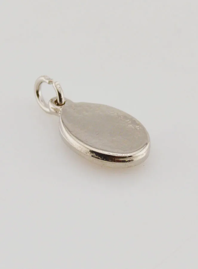 Medaille hl Josef Silberfarben - 15mm (pic 4)