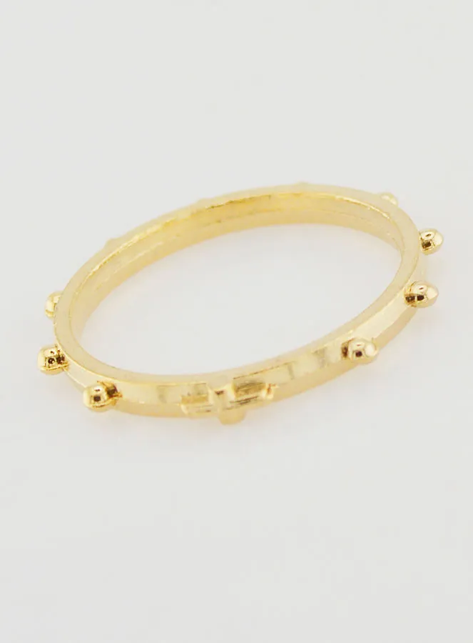 Rosenkranzring goldfarben - Grösse 64 (pic 3)