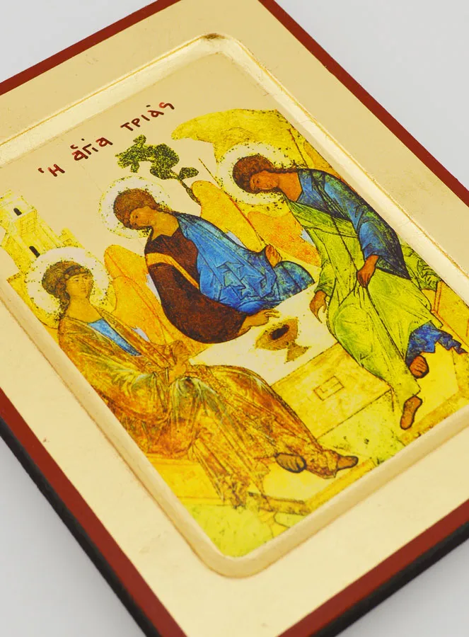 Ikone Byzantinisch Heilige Trinität - 17cm (pic 3)