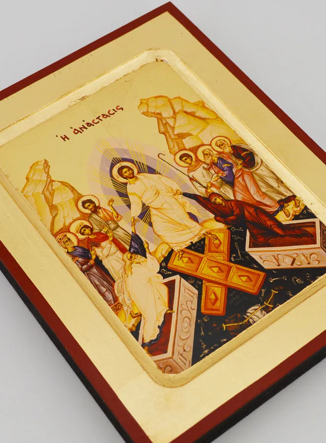 Byzantinische Ikone Auferstehung Jesu Christi - 17cm (pic 3)