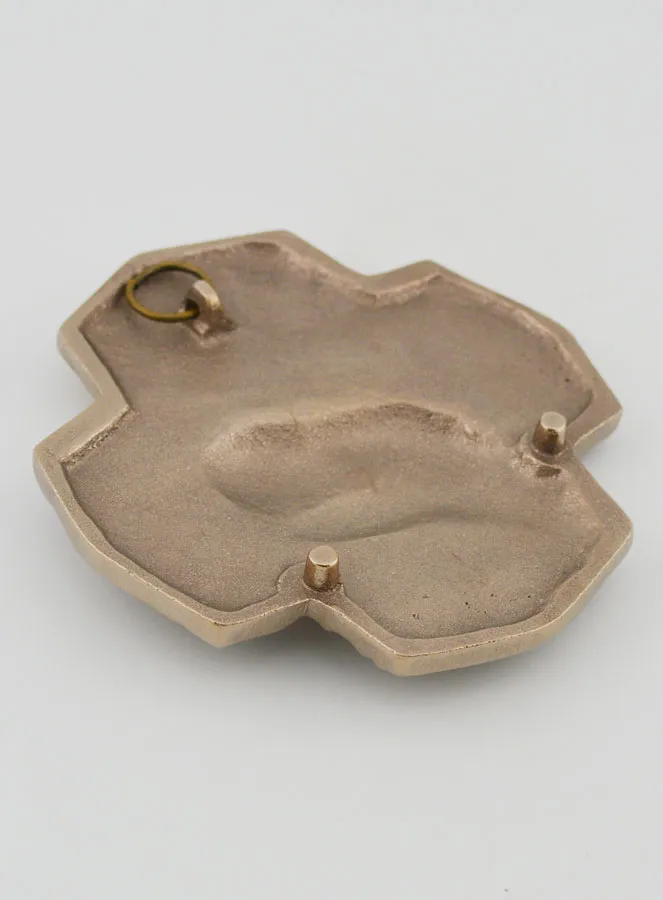 Silberbronzekreuz Handgefertigt - die Taufe - 10cm (pic 4)