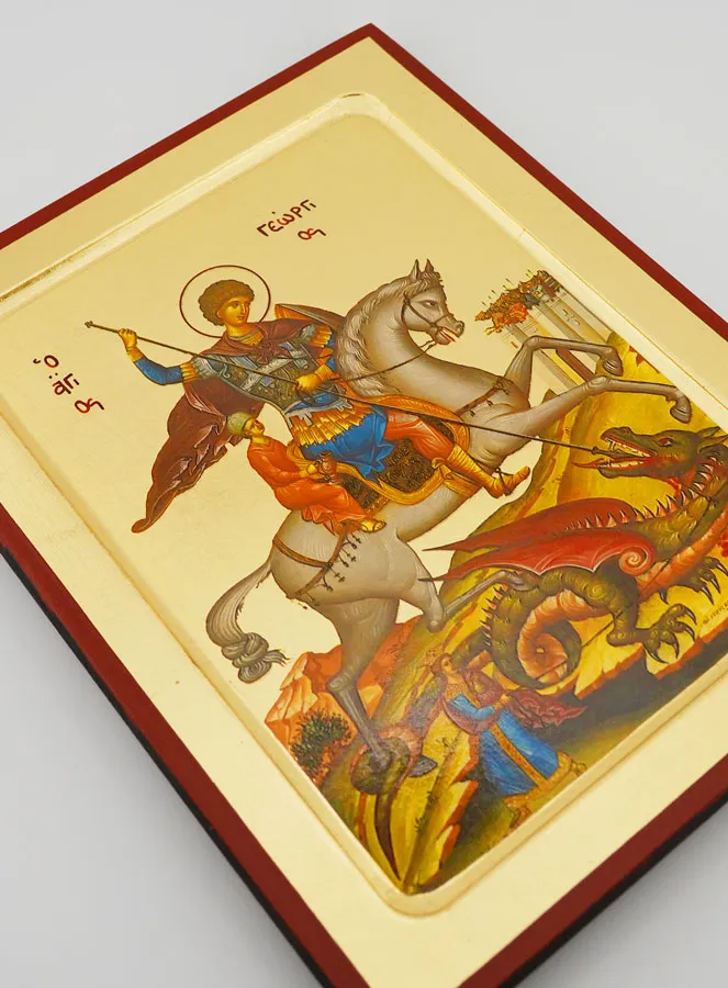 Ikone Byzantinisch heiliger Georg - 23cm (pic 3)