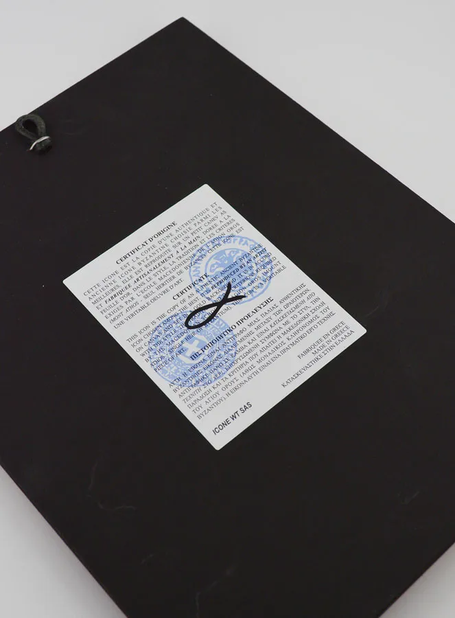 Byzantinische Ikone aus Griechenland hl Erzengel Michael - 22cm (pic 4)