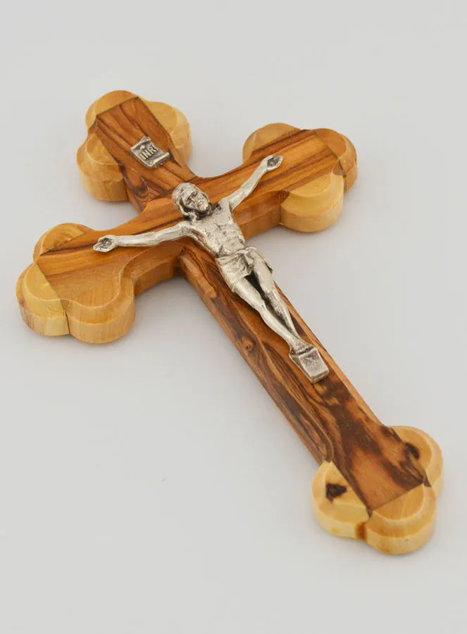 Kreuz Kruzifix Orthodox aus Olivenholz - 13cm (pic 3)