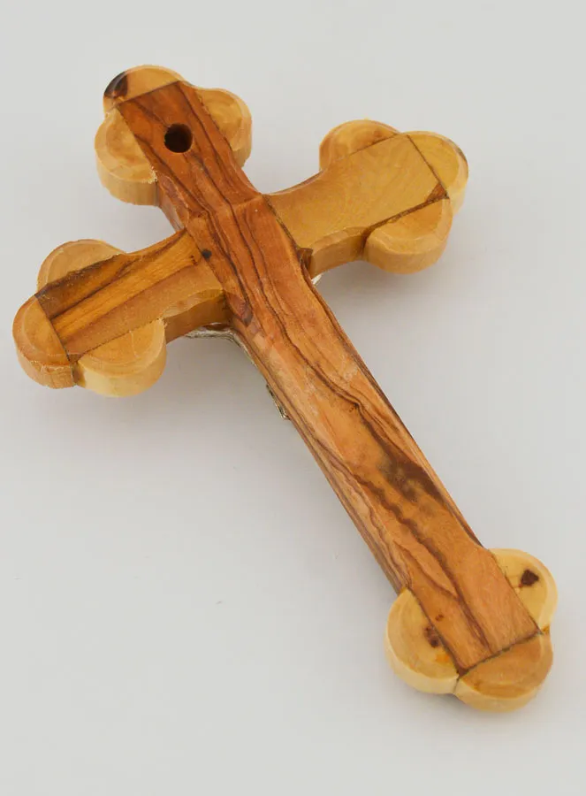 Kreuz Kruzifix Orthodox aus Olivenholz - 13cm (pic 4)
