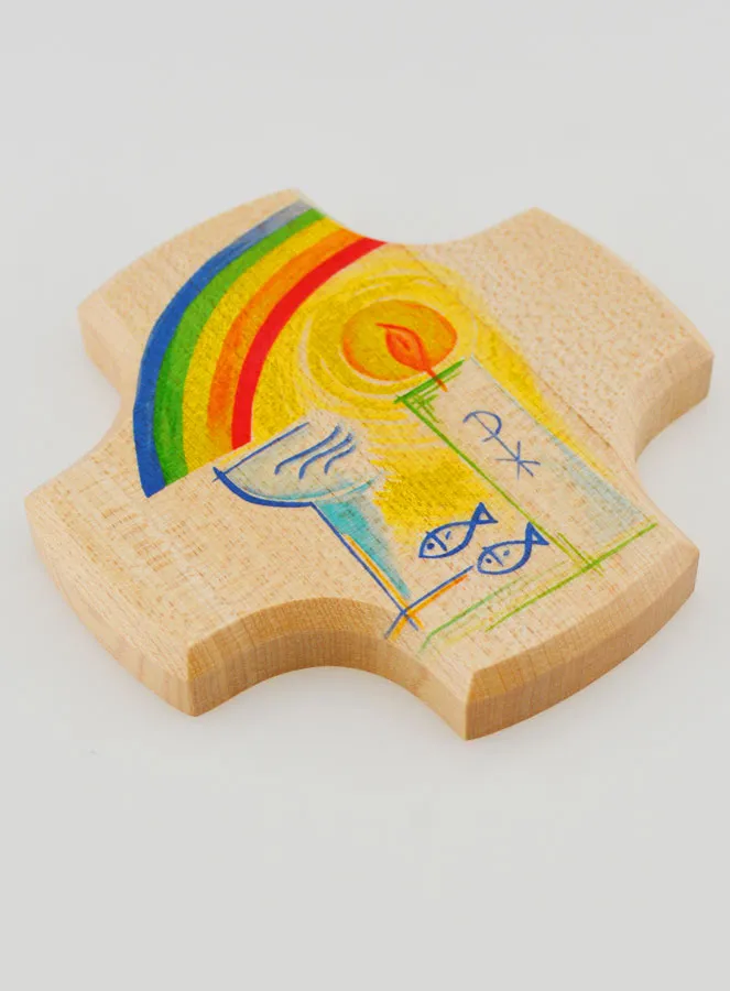 Kinderkreuz aus Lindenholz - Taufe (pic 3)