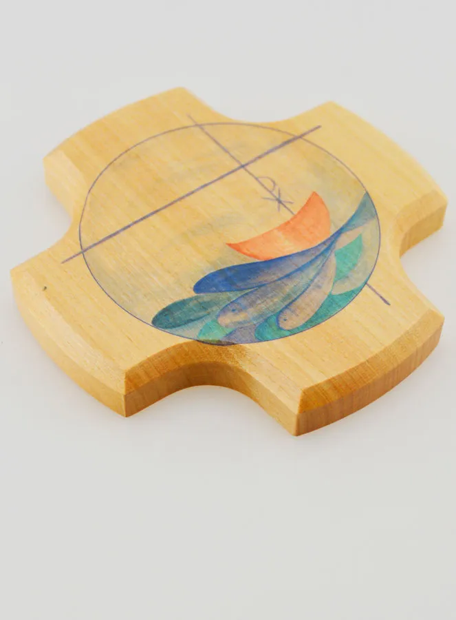 Kinderkreuz aus Lindenholz - Pax Schiff (pic 3)