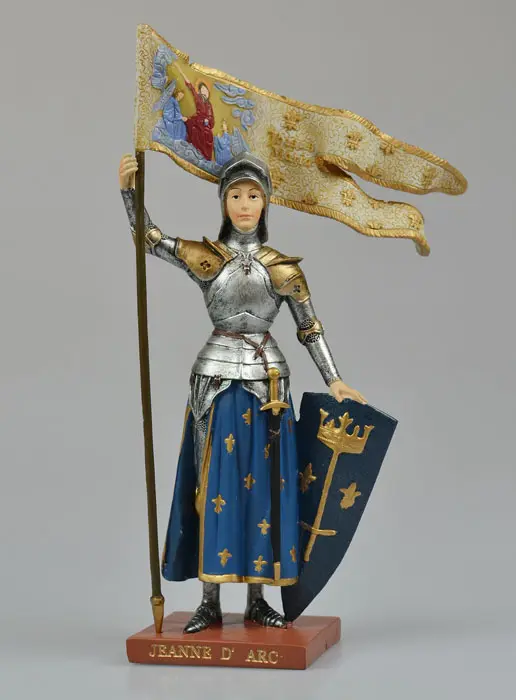 Figur heilige Jeanne d'Arc handbemalt - 20 cm (pic 2)