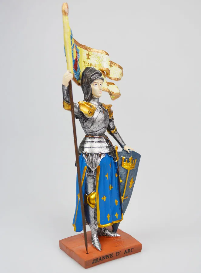 Figur heilige Jeanne d'Arc handbemalt - 20 cm (pic 3)
