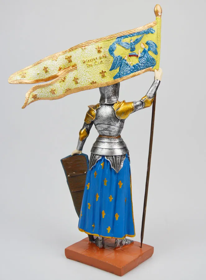 Figur heilige Jeanne d'Arc handbemalt - 20 cm (pic 4)