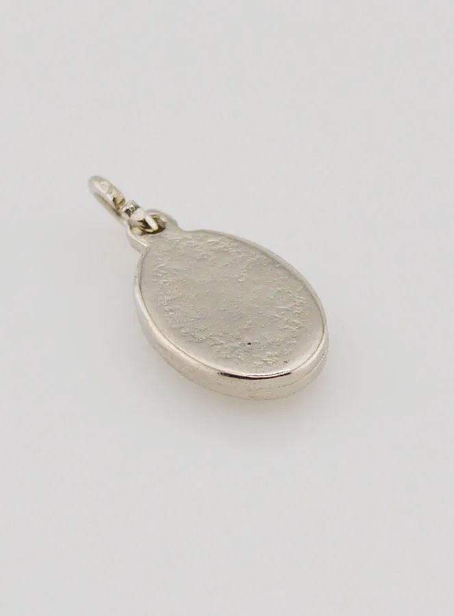 Medaille Unserer Lieben Frau von Fatima Metall Silberfarben - 14mm (pic 4)
