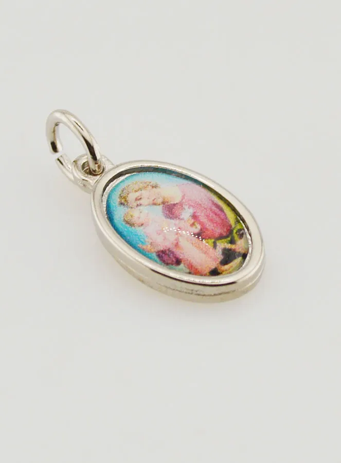 Anhänger hl Joseph Metall Silberfarben - 14mm (pic 3)