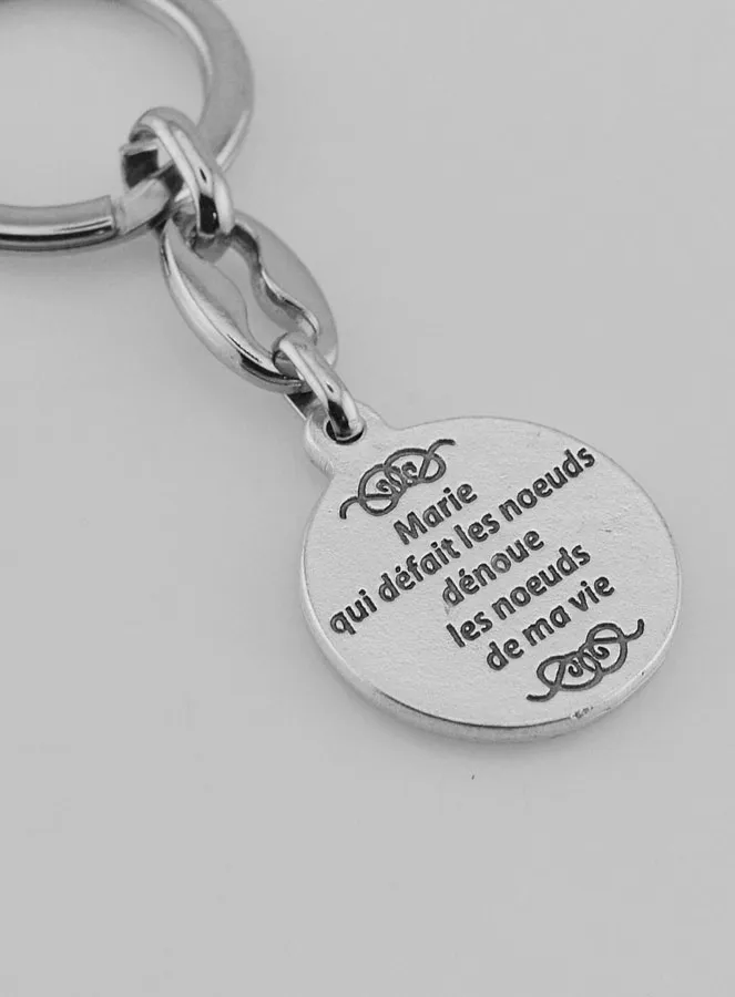 Schlüsselanhänger Maria Knotenlöserin Silberfarben - 2,5cm (pic 4)