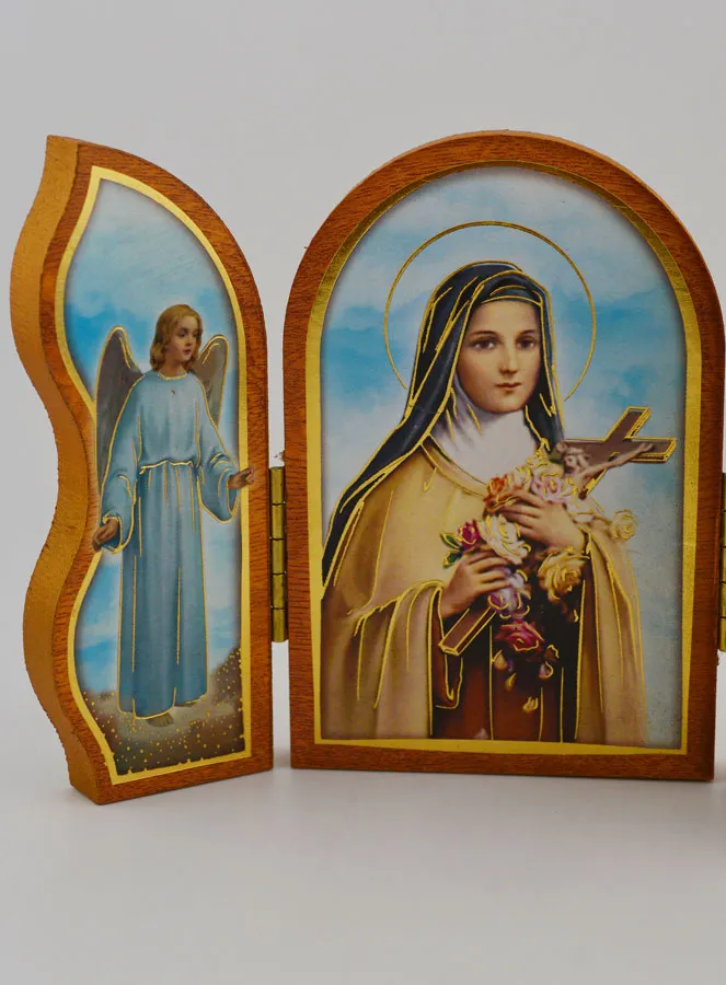 Triptychon Ikone Hl Therese von Lisieux 12cm (pic 4)