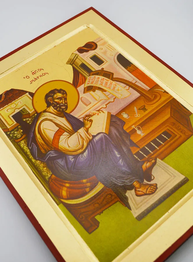 Byzantinische Ikone Evangelist Markus 30cm (pic 3)