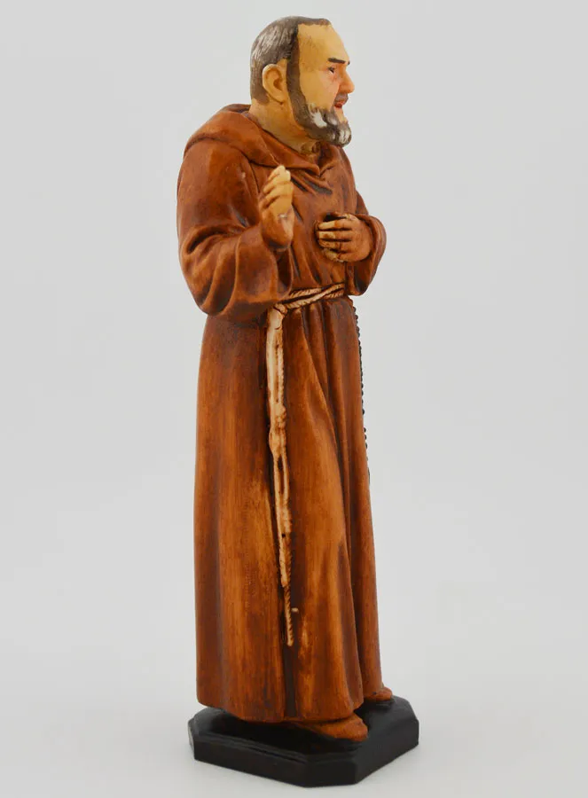 Figur hl Pater Pio handgefertigt - 15 cm (pic 4)