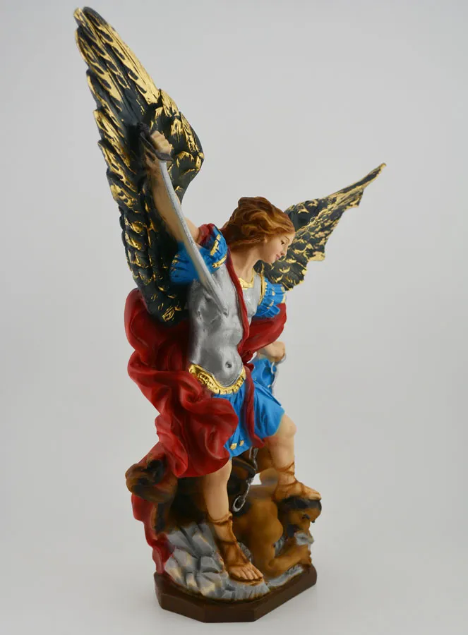 Handbemalte Figur Hl Erzengel Michael - 30cm (pic 3)