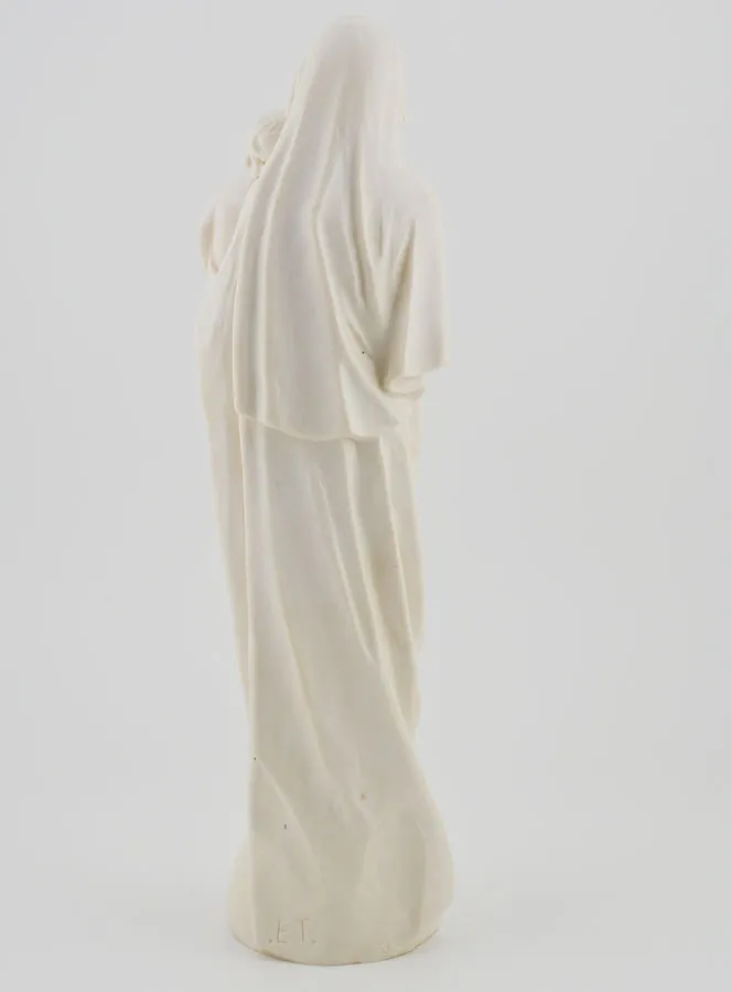 Figur Gottesmutter der Zärtlichkeit mit Kind - cremefarben 20cm (pic 4)