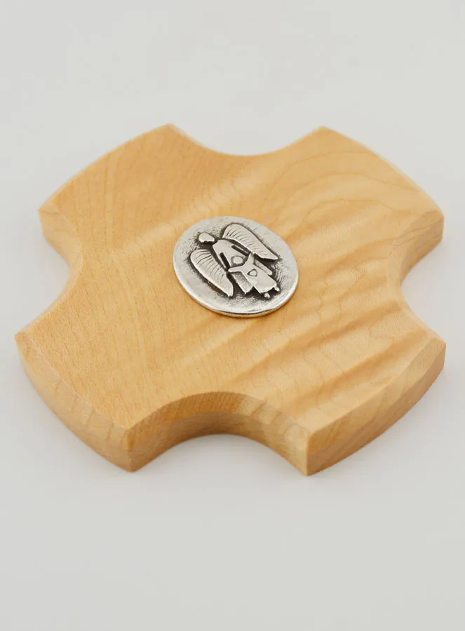 Kinderkreuz aus Ahornholz - Schutzengel versilbert 9cm (pic 3)