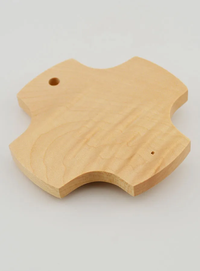 Kinderkreuz aus Ahornholz - Schutzengel versilbert 9cm (pic 4)