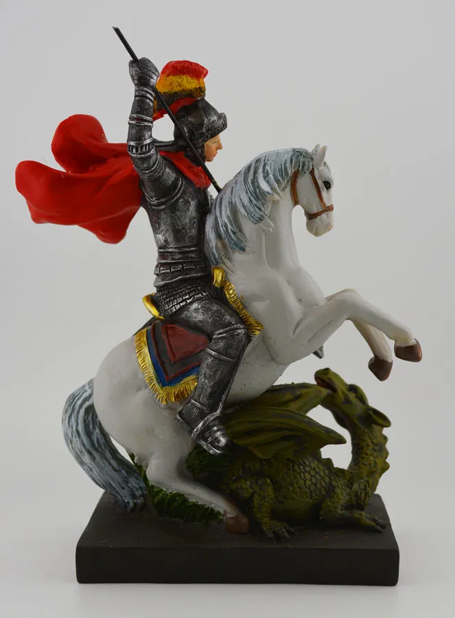 Figur Hl. Georg handbemalt 20cm (pic 4)