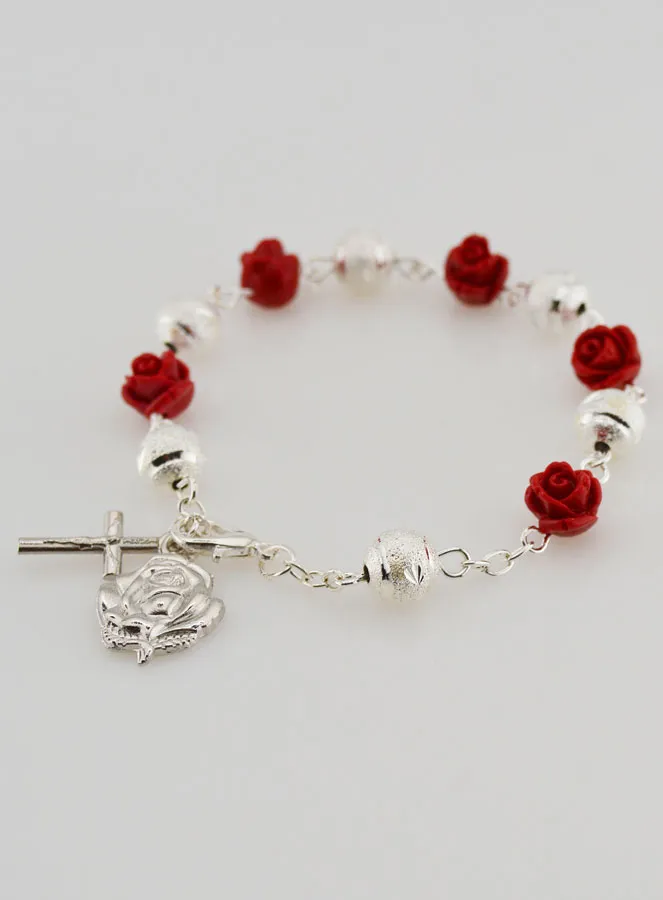 Rosenkranz Armband Hl. Therese Rosen (pic 4)