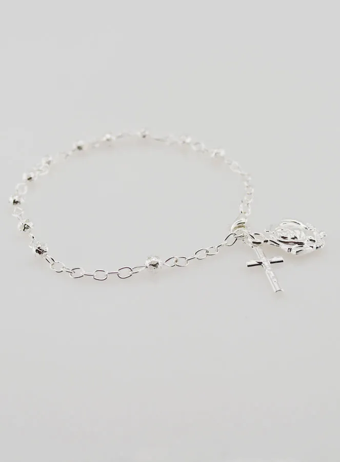 Rosenkranz Armband Silber-Perlen 4mm (pic 3)