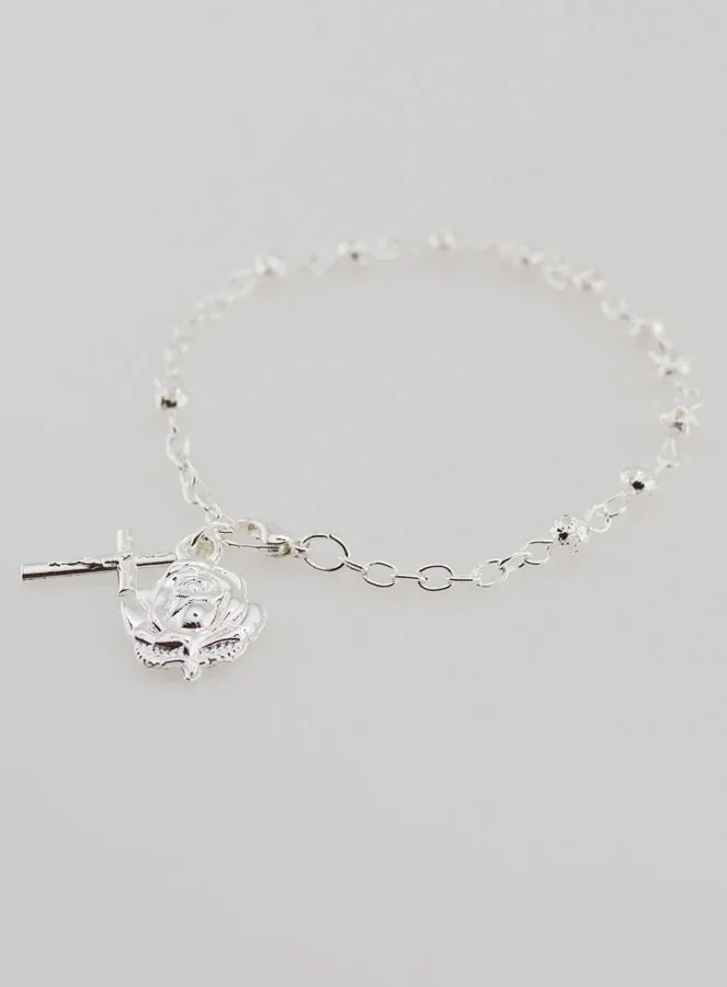 Rosenkranz Armband Silber-Perlen 4mm (pic 4)