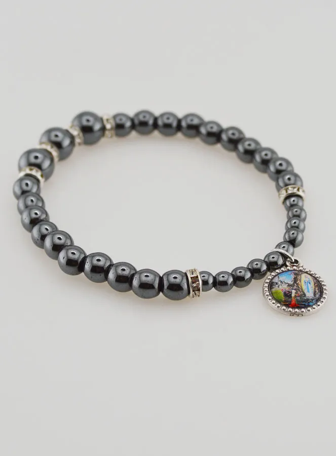 Rosenkranz Armband Lourdes Hämatit (pic 3)