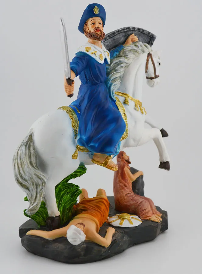 Figur Der hl. Jakobus hoch zu Pferd 20cm (pic 3)