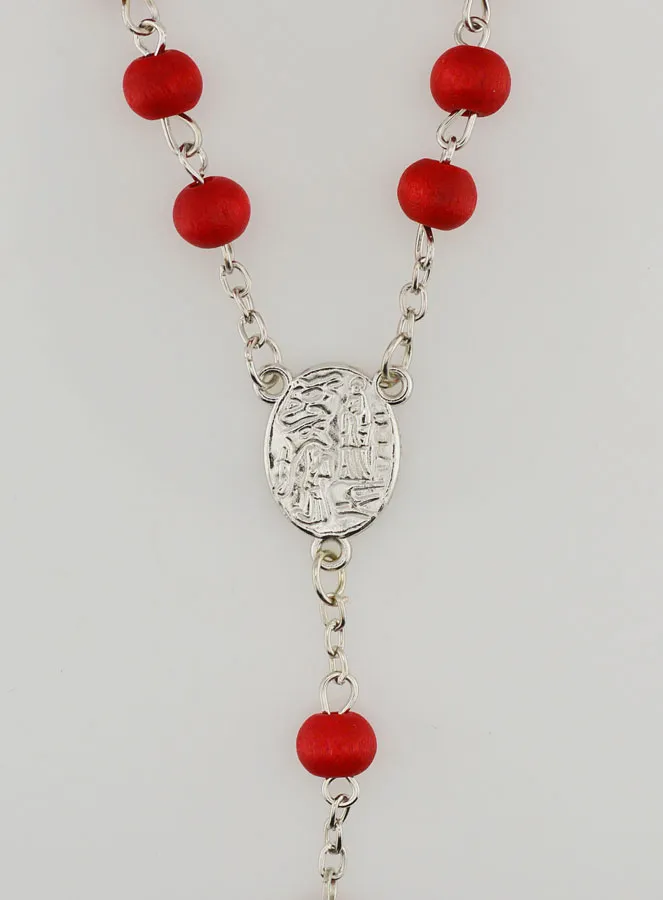 Rosen-Holz Rosenkranz aus Lourdes (pic 4)