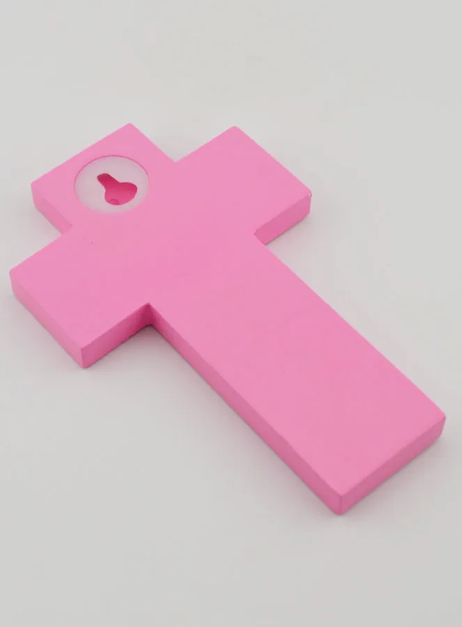 Kinderkreuz Taube Rose 12cm (pic 4)