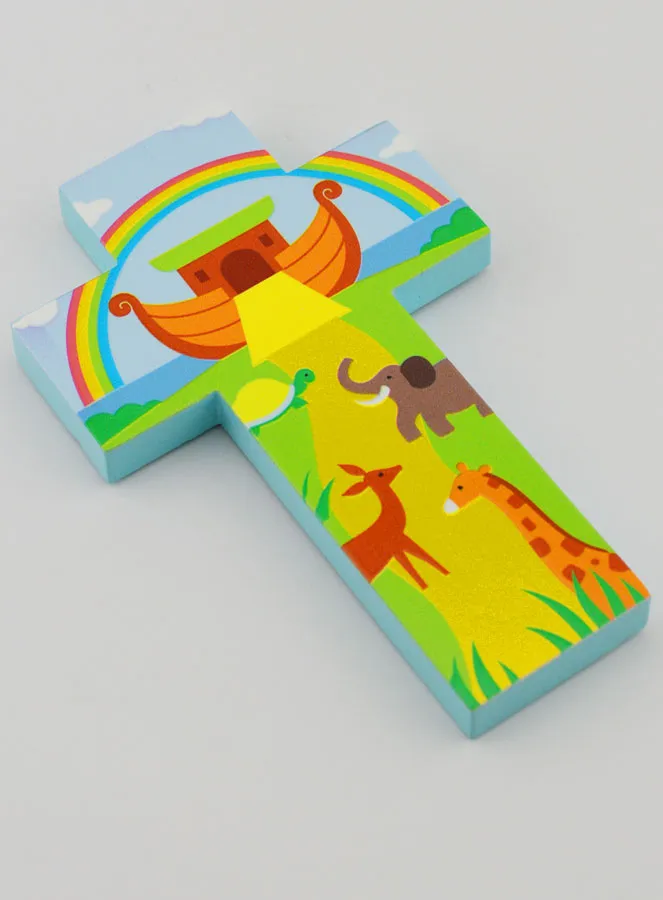 Holzkreuz für Kinder - Arche Noah 12cm (pic 3)