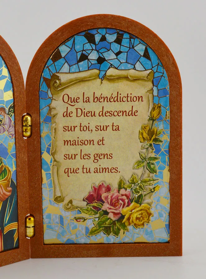 Diptychon Ikone Maria von der Immerwährenden Hilfe mit Segensgebet (pic 3)