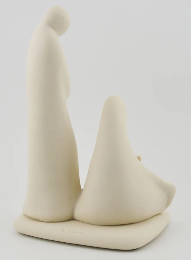 Porzellan-Figur Heilige Familie Modern Handgefertigt - 16 cm (pic 4)