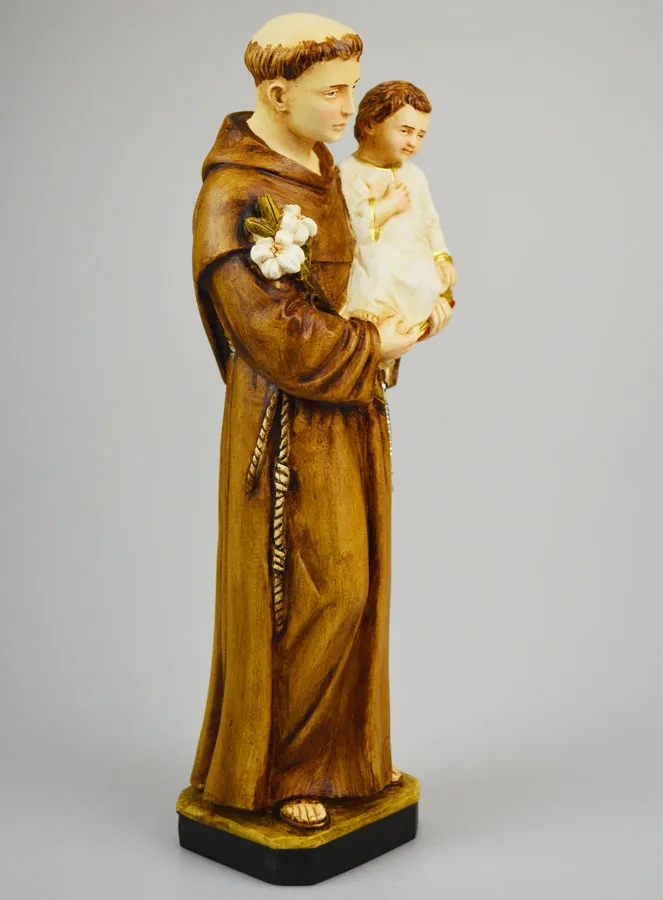 Figur hl Antonius von Padua Handgefertigt 30 cm (pic 3)