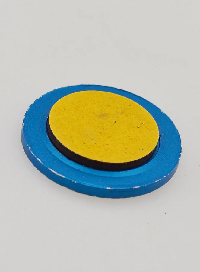 Auto-Medaille Hl Christophorus Silberfarben und Blauer Rand 3,5 cm (pic 4)