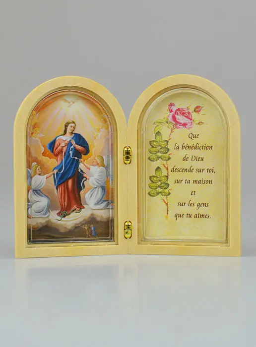 Diptychon Ikone Maria Knotenlöserin mit Gebet (pic 2)