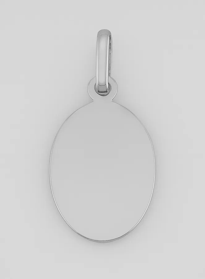 Medaille Maria mit Schleier 925er Sterling Silber - Oval - 17 mm (pic 3)