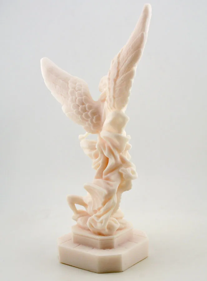 Alabaster-Figur Hl Erzengel Michael 23 cm (pic 4)