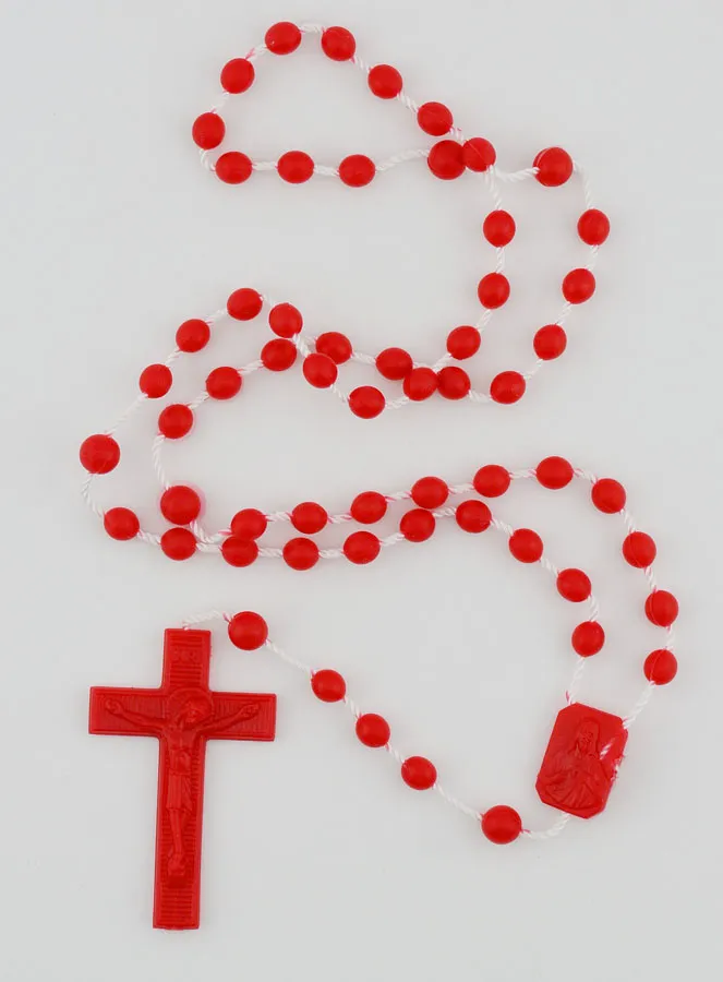 Rosenkranz Mengenrabatt Kunststoff Rot X 100 (pic 3)