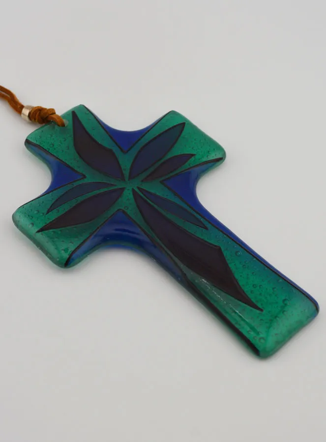 Von Hand Gefertigtes Glaskreuz - 12 cm (pic 3)