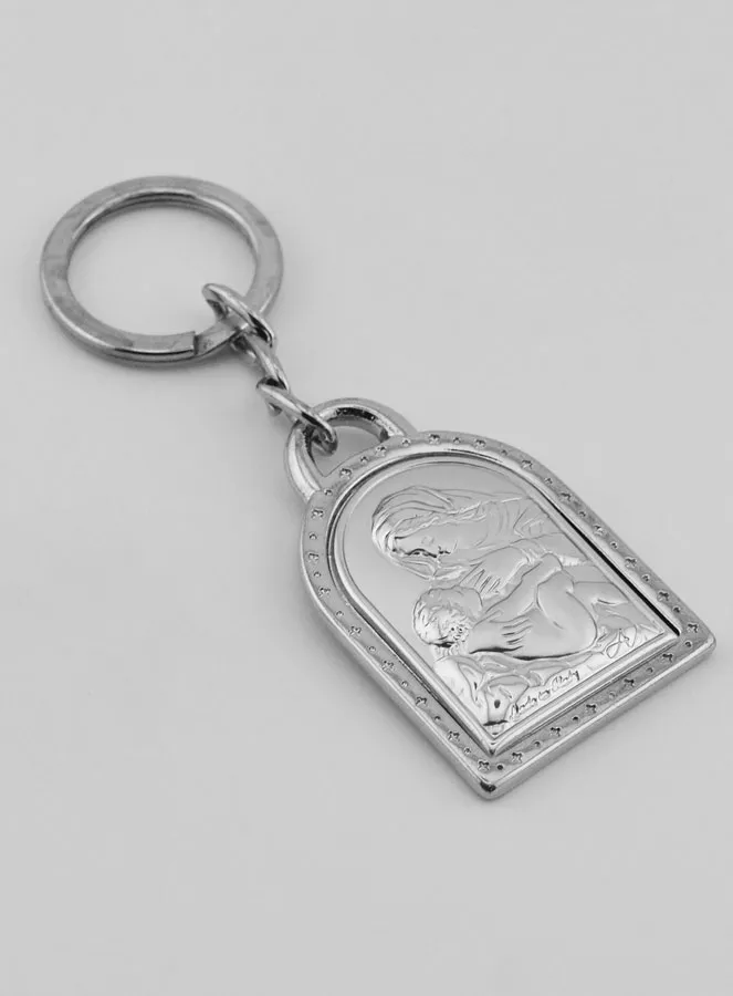 Schlüsselanhänger Mutterschaft Mariens - Sterling Silber - 5 cm (pic 3)