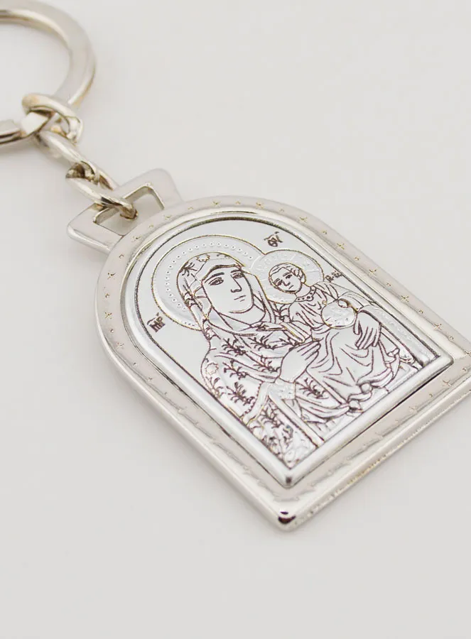 Schlüsselanhänger Unserer Lieben Frau von Jerusalem - Echt Silber - 5 cm (pic 3)
