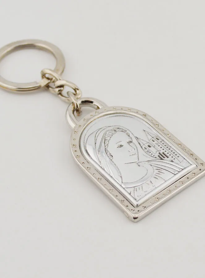 Schlüsselanhänger Unserer Lieben Frau von Medjugorje - 925 Silber - 5 cm (pic 3)
