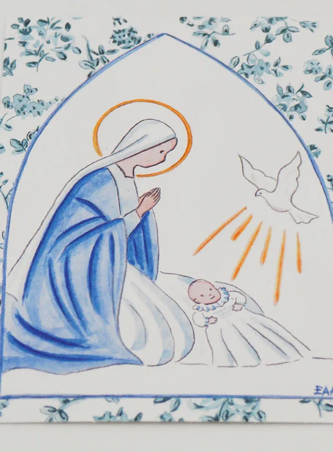 Karte zur Taufe - Maria und Heilige Geist Taube (pic 2)