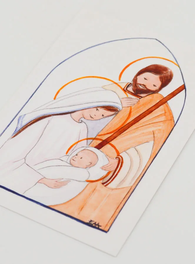 Karte zur Taufe Die Heilige Familie von Nazareth (pic 4)