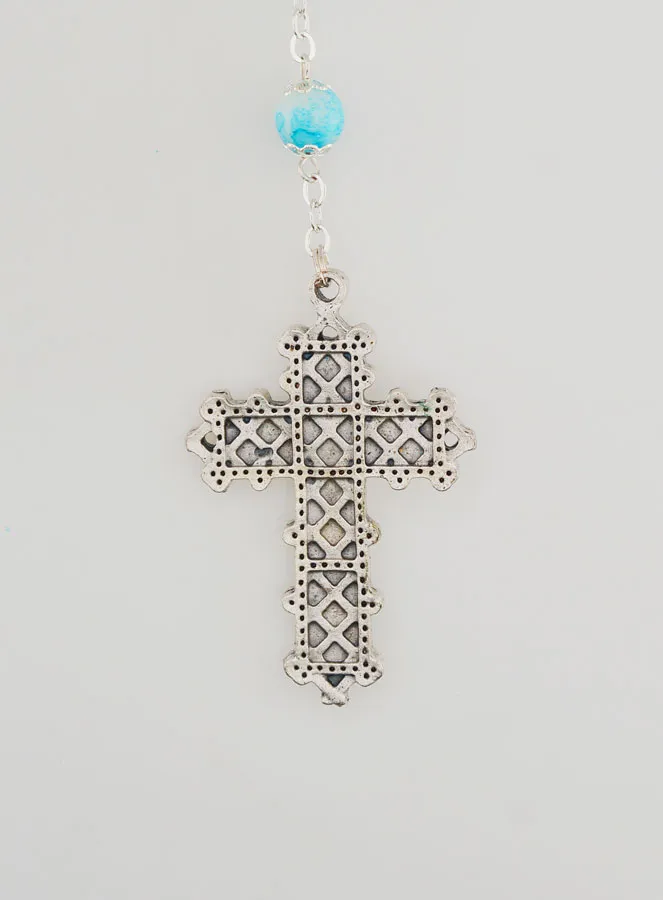 Rosenkranz Blau Fashion Blau Emaille (pic 3)